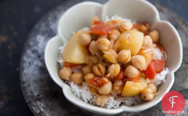 Curry di patate di ceci