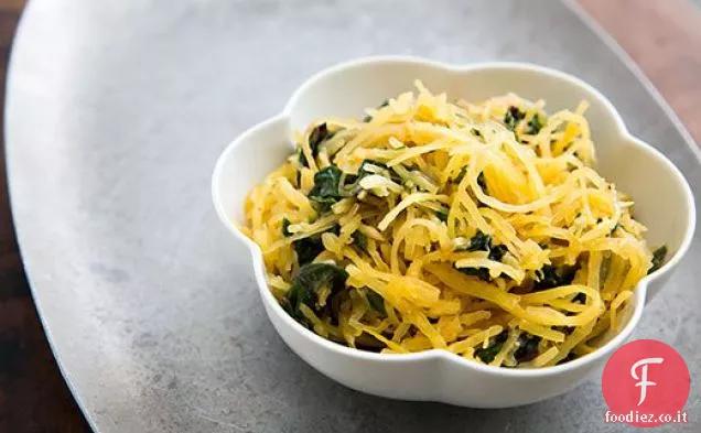 Spaghetti Zucca e Bietole Sauté