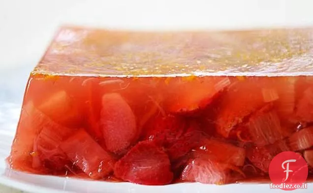 Terrina di rabarbaro alla fragola