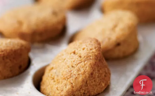 Muffin di germe di grano arancio-mirtillo