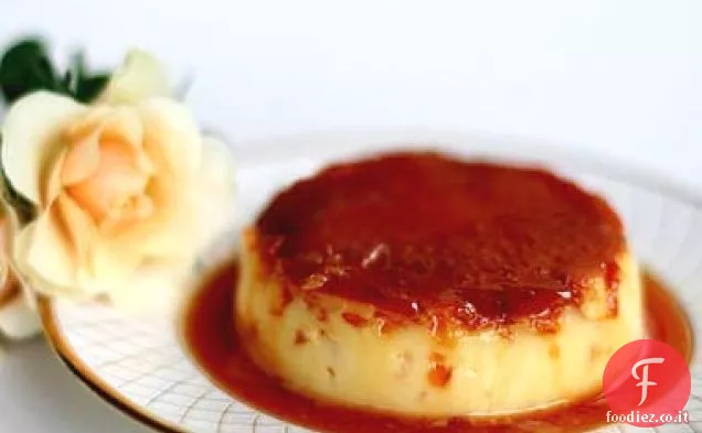 Flan di petali di rosa