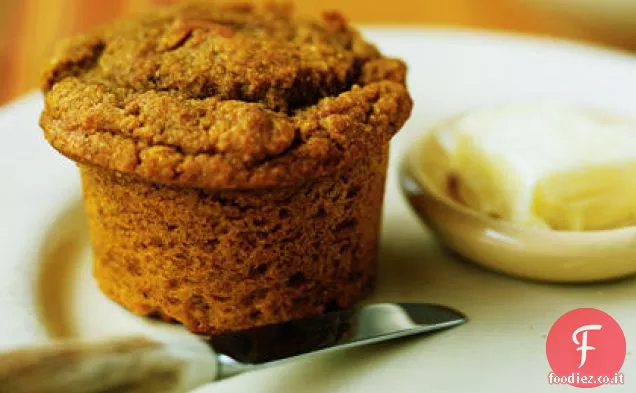 Muffin di farina di mais di zucca