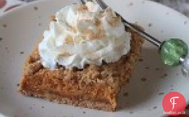 Barrette di cheesecake alla zucca Streusel