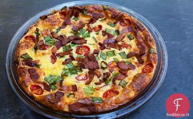 Quiche senza crosta di formaggio