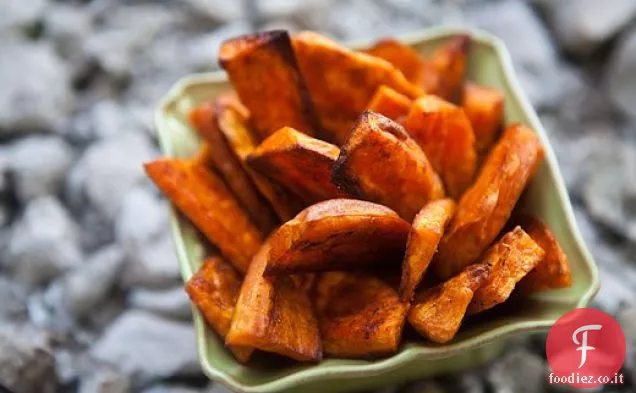 Patate fritte dolci al forno
