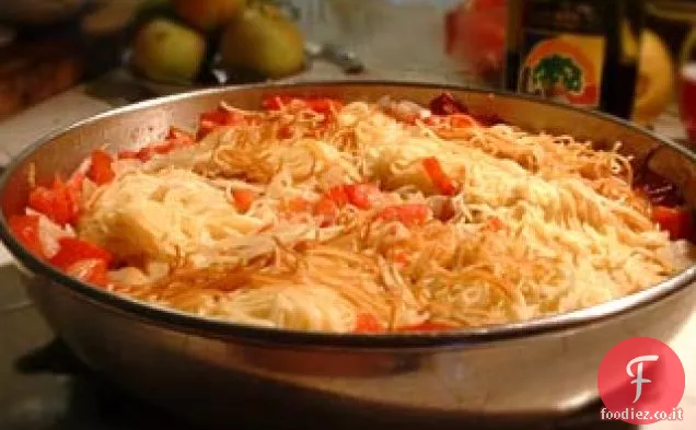 Sopa Seca de Fideo (nidi di capelli d'angelo in stile messicano)