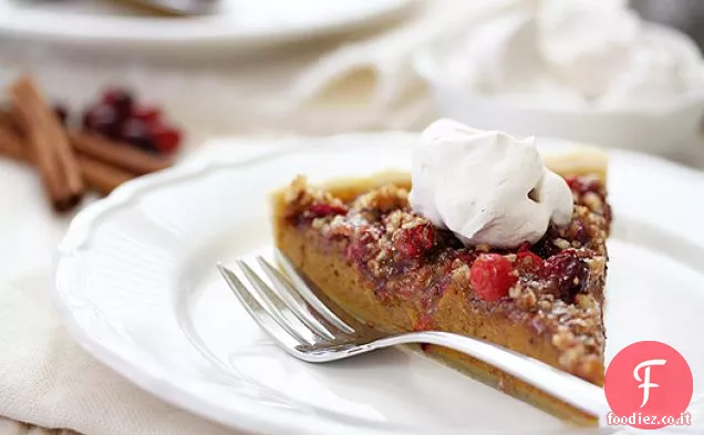 Crostata di zucca al mirtillo