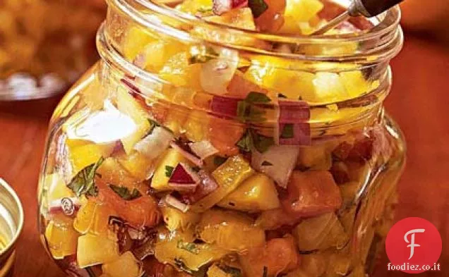 Salsa di pomodoro giallo tropicale