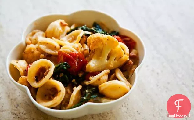 Pasta con Cavolfiore Arrosto e Prosciutto