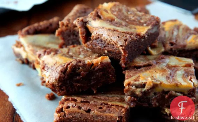 Brownies al cioccolato, zucca e noci Pecan