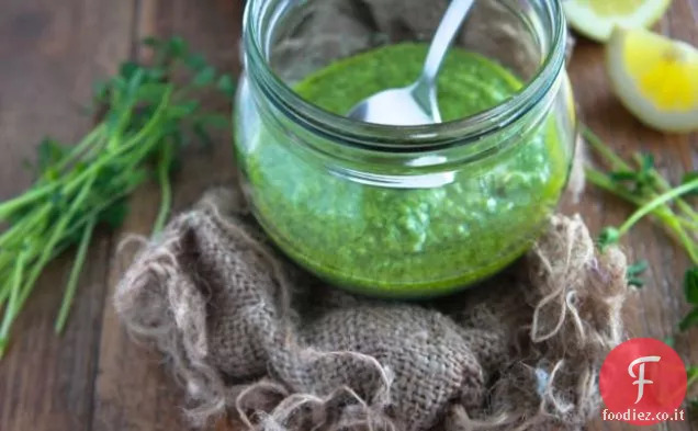 Pesto di Pepita al limone e Broil di Londra