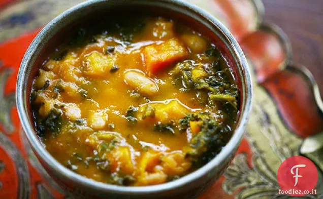 Cavolo e zuppa di verdure arrosto