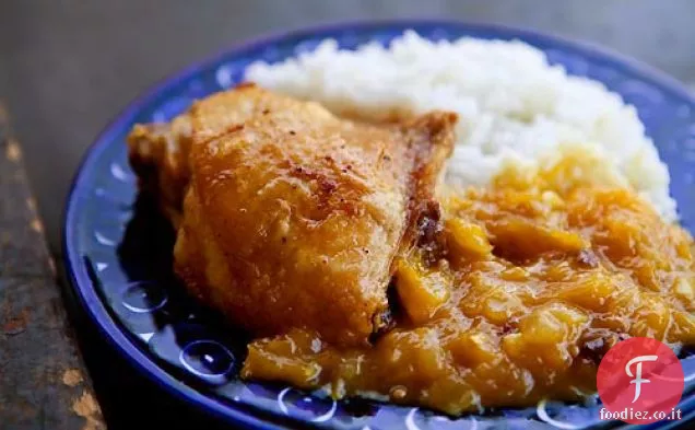 Pollo con salsa Chutney di Mango