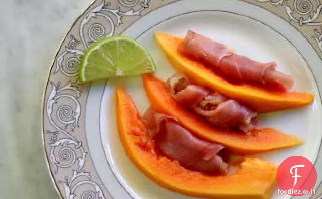 Papaia, Prosciutto e Lime