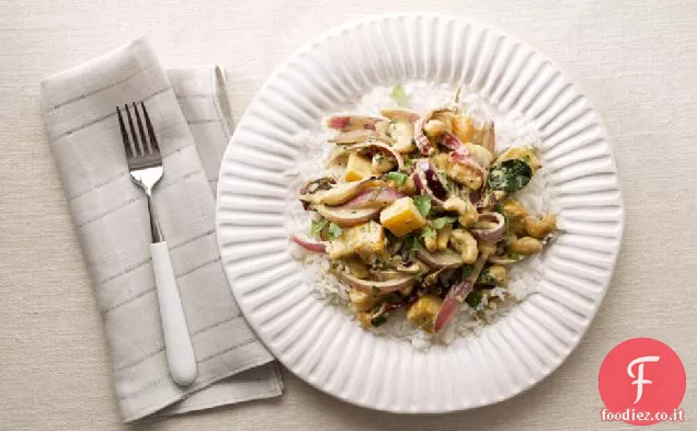 Zucca cremosa e curry di anacardi