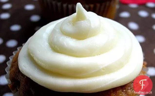Cupcakes di zucca con glassa di crema di formaggio