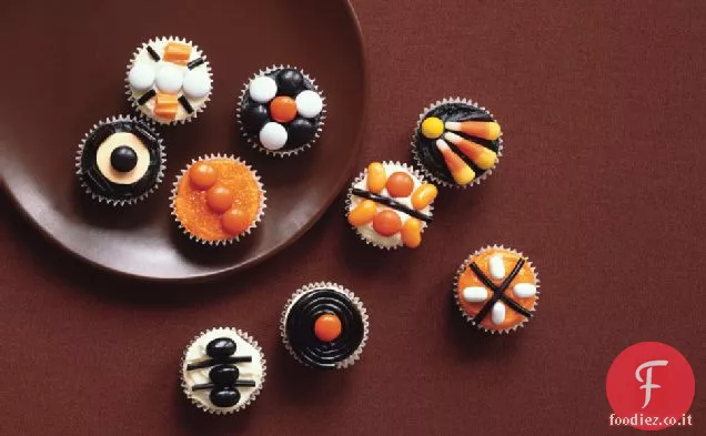 Mini Cupcakes di zucca di Halloween