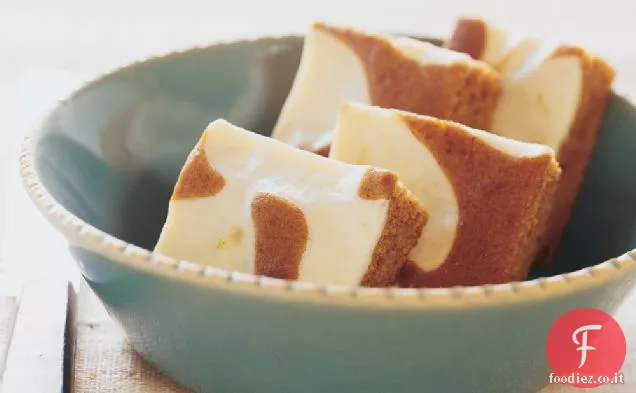 Barrette di zucca e crema di formaggio roteate