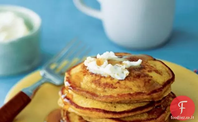 Frittelle di zucca e zenzero con burro di zenzero