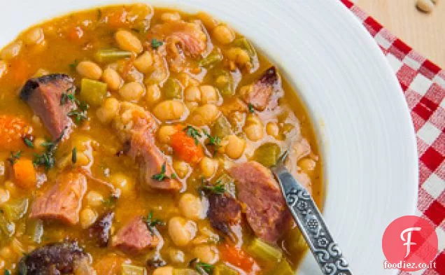 Zuppa di prosciutto e fagioli