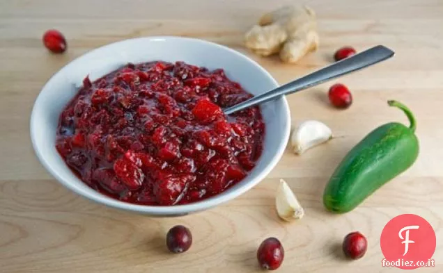 Chutney di mirtilli rossi