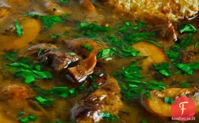 Zuppa di funghi arrosto