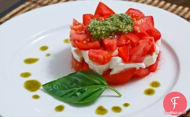 Insalata Caprese tagliata a dadini
