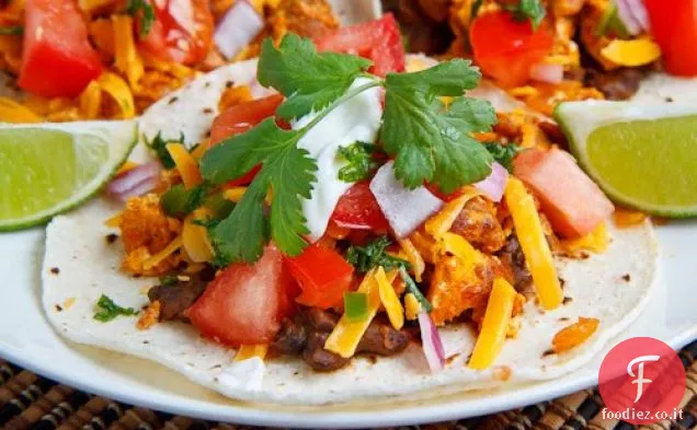 Chorizo Uova strapazzate Colazione Tacos