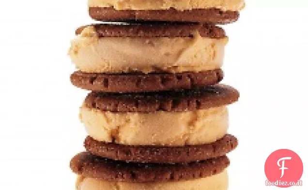 Panini gelato di zucca e pan di zenzero