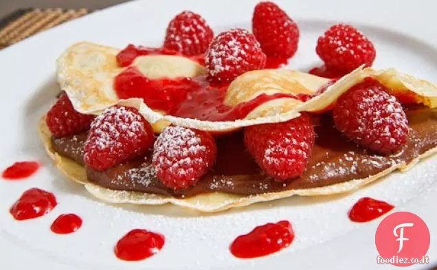 Crepes al lampone e Nutella