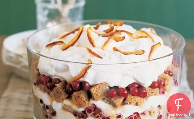 Dolcetto appiccicoso con mirtilli rossi