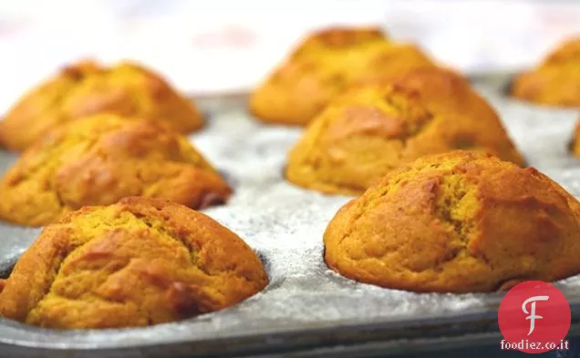 Muffin di zucca arrosto a basso contenuto di grassi