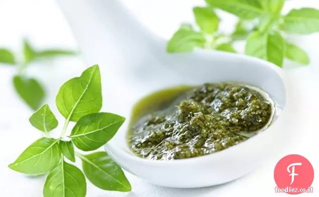 Pesto base senza latticini e vegano