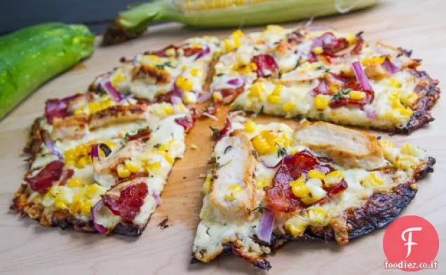 Pollo Mais Zuppa di zucchine Crosta di pizza
