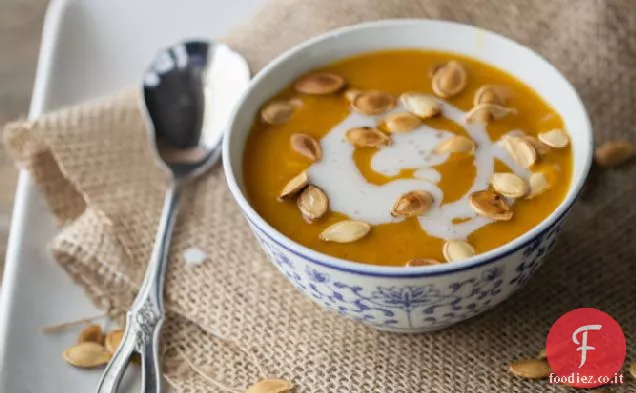 Zuppa di zucca e cocco al curry