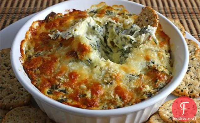 Salsa calda di spinaci e carciofi