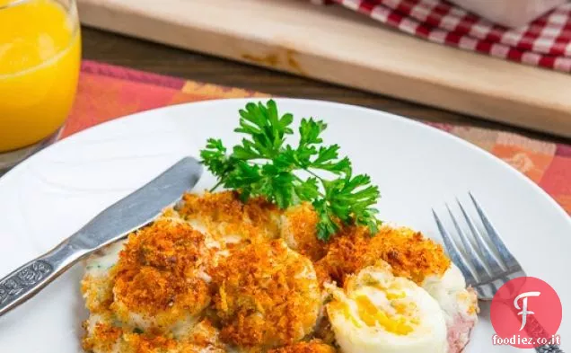 Prosciutto e Uova gratinate