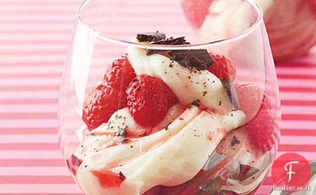 Semifreddi al budino al cioccolato bianco e fondente
