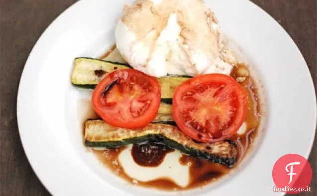 Zucchine Arrosto con Pomodoro e Burrata