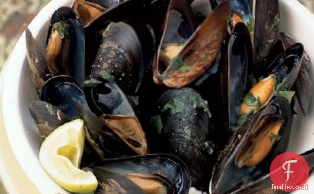 Cozze al curry verde tailandese