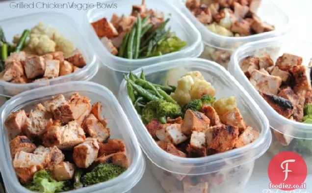 Pollo alla griglia Veggie Ciotole