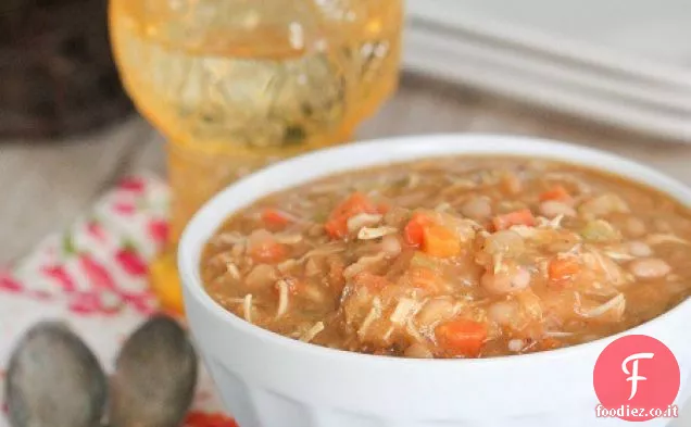 Fagioli bianchi e tacchino Zucca Chili