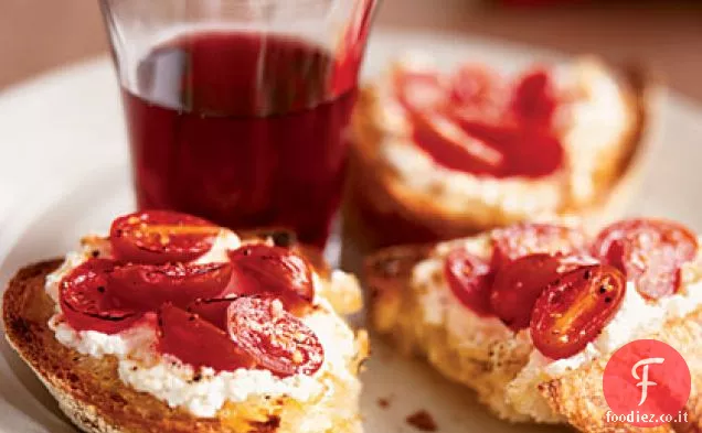 Toast di Ricotta e Pomodoro alla griglia