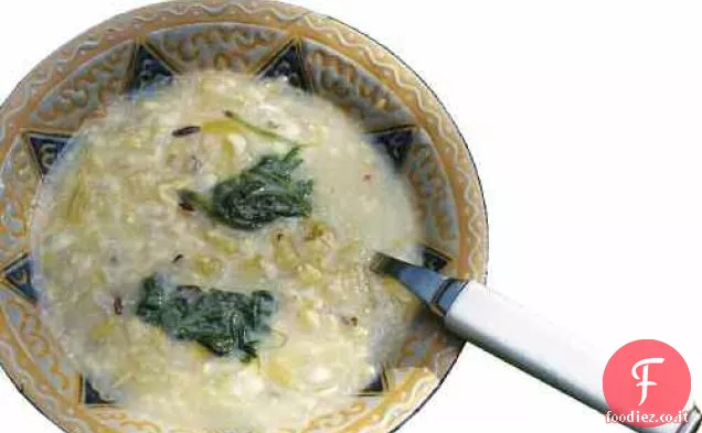 Zuppa di sedano e riso con citronella