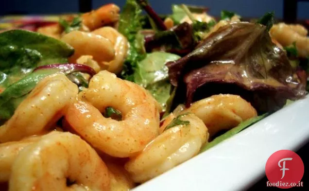 Insalata di gamberetti marinati (senza glutine, senza noci, senza soia)