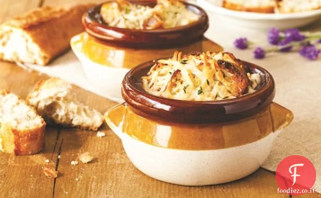 Zuppa di cipolle francese vegana