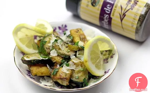Zucchine con Parmigiano e Crostini