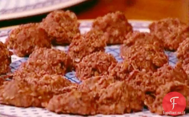 Cioccolato Burro di arachidi Farina d'avena senza latticini Biscotti no-Bake