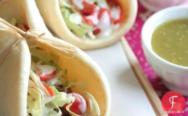 5 Ingrediente Salsa Verde Tacos di manzo
