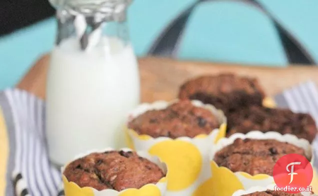 Muffin alla banana al cioccolato Dulce de Leche